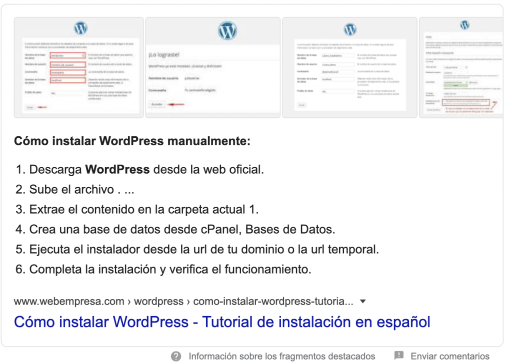 SERPs listas