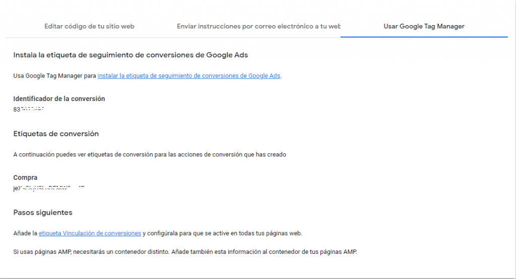 etiquetas para google tag manager de remarketing